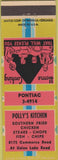 Matchbook Cover - Polly's Kitchen fried chicken MI?