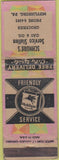 Matchbook Cover - Schnure's Mobil oil gas Mifflinburg PA WORN