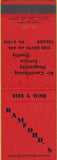Matchbook Cover - Bamford's Tucson AZ