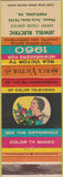 Matchbook Cover - RCA Victor TV's Jewell Electric Portland PA