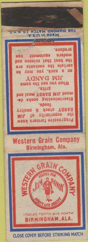 Matchbook Cover - Western Grain Co Birmingham AL WEAR