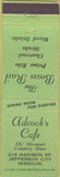 Matchbook Cover - The Brass Rail Adcock's Cafe Jefferson City MO