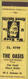 Matchbook Cover - The Oasis NO TOWN
