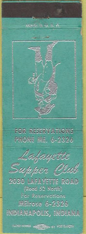 Matchbook Cover - Lafayette Supper Club Indianapolis IN Napoleon?