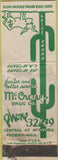 Matchbook Cover - McCrary Drug Phoenix AZ cactus WORN
