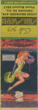 Matchbook Cover - Club 505 Chicago IL pinup TAPED POOR