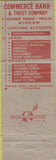 Matchbook Cover - Commerce Bank Trust Worcester MA