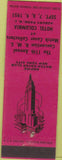 Matchbook Cover - RMS Convention Hotel Columbia Asbury Park NJ 1951 red