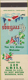 Matchbook Cover - 539 Grill Muskegon MI Christmas