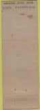 Matchbook Cover - Ferry ST Package Store liquor East Hampton MA POOR