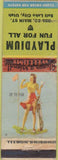 Matchbook Cover - Playdium Salt Lake City pinup WEAR