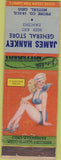 Matchbook Cover - James Hankey General Store Mutual OH pinup