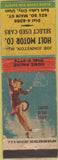 Matchbook Cover - Holt Motor Co Salt Lake City UT pinup WORN