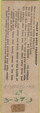 Matchbook Cover - Kom On Inn ST Paul MN pinup WORN