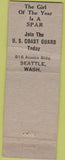 Matchbook Cover - San Juan Fishing Packing Seattle WA POOR girlie