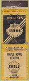 Matchbook Cover - Shell Oil Gas Maple Rowe Euguene? OR POOR