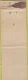 Matchbook Cover - Quelle Cafe Salem OR Federal long WORN PINHOLE