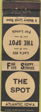 Matchbook Cover - The Spot Atlantic IA WORN