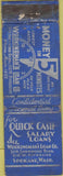 Matchbook Cover - Workingman's Loans Spokane WA Federal Long POOR