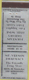 Matchbook Cover - Mount Vernon Drugs San Bernardino CA
