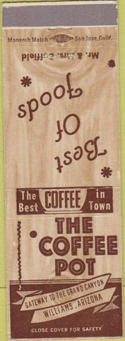 Matchbook Cover - The Coffee Pot Williams AZ