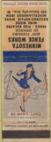 Matchbook Cover - Minnesota Fence Works St Paul MN pinup WEAR