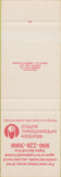 Matchbook Cover - Western International Hotels United Airlines SAMPLE