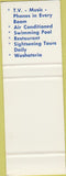 Matchbook Cover - War Lou Motel New Orleans LA SAMPLE