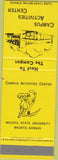 Matchbook Cover - Wichita State Campus Center KS SAMPLE bowling billiards