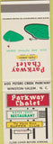 Matchbook Cover - Parkway Chalet Winston Salem NC SAMPLE golf putting