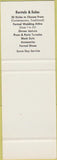 Matchbook Cover - Al's Formal Wear Houston San Antonio Corpus Christi TX SAMPLE