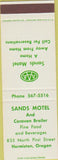 Matchbook Cover - Sands Motel Caravan Broiler Hermiston OR SAMPLE