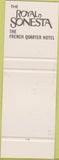 Matchbook Cover - Desire Royal Sonesta Hotel New Orleans LA SAMPLE
