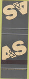 Matchbook Cover - A and S SAMPLE