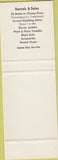 Matchbook Cover - Al's Formal Wear Houston TX Chain SAMPLE