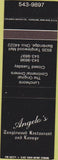 Matchbook Cover - Angelo's Tanglewood Restaurant Bainbridge OH SAMPLE