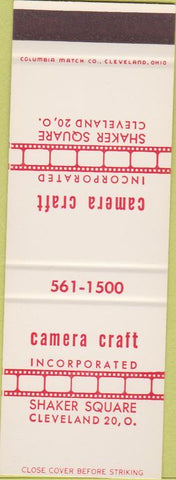 Matchbook Cover - Camera Craft Inc Cleveland OH SAMPLE