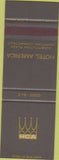 Matchbook Cover - Hotel America Hartford CT SAMPLE