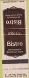 Matchbook Cover - Bistro Bond Court Hotel Cleveland OH SAMPLE