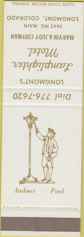 Matchbook Cover - Lamplighter Motel Longmont CO SAMPLE