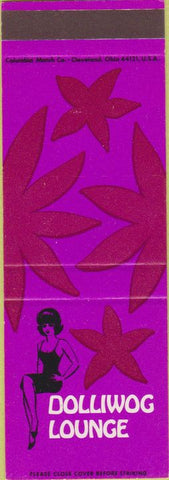 Matchbook Cover - Dolliwog Lounge girlie Hotel McAlpin New York City SAMPLE
