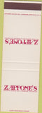Matchbook Cover - Zappone's Gilbert? AZ SAMPLE
