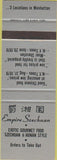 Matchbook Cover - Empire Szechuan New York City Chinese SAMPLE
