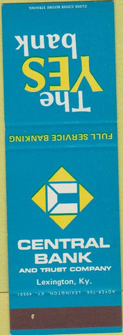 Matchbook Cover - Cnetral Bank Trust Lexington KY SAMPLE