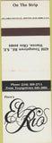 Matchbook Cover - Fiore's El Rio Warren OH SAMPLE