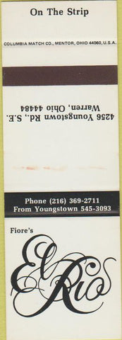 Matchbook Cover - Fiore's El Rio Warren OH SAMPLE