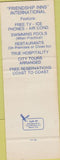Matchbook Cover - Long's Holiday Motel Claremore OK SAMPLE