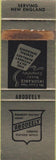 Matchbook Cover - Abodeely Insurance New England SAMPLE WEAR Worcester