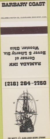 Matchbook Cover - Ramada Inn Wooster OH SAMPLE