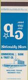 Matchbook Cover - Commercial Bank Trust Midland TX SAMPLE